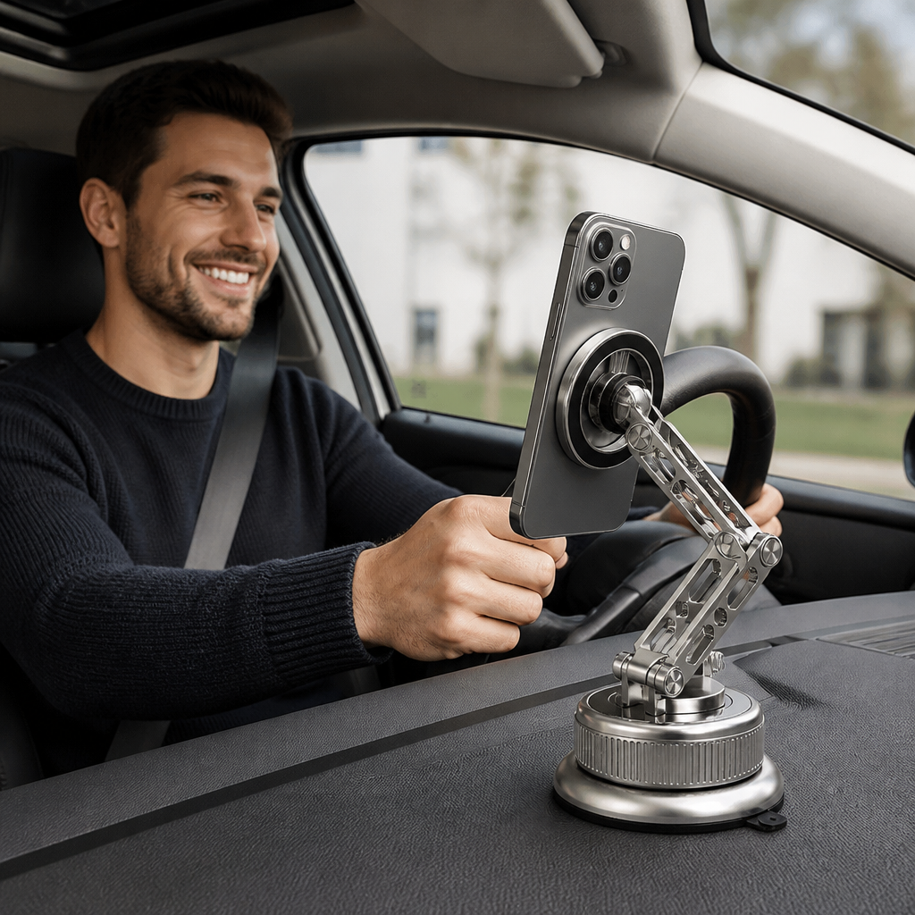 Ultra-Strong Suction Durable Full-Metal Magnetic Car Phone Mount