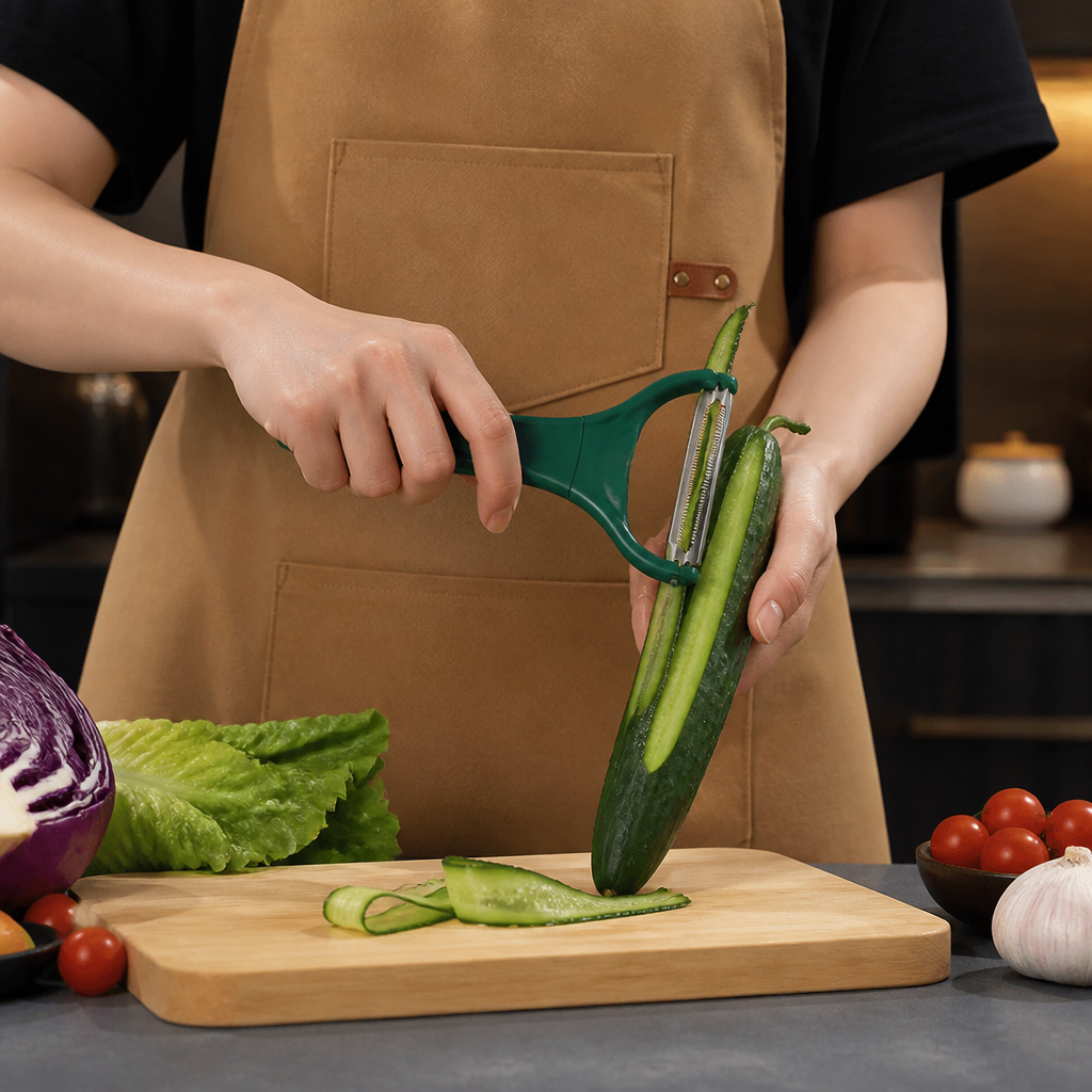 Stainless Steel Wide Vegetable Peeler & Slicer