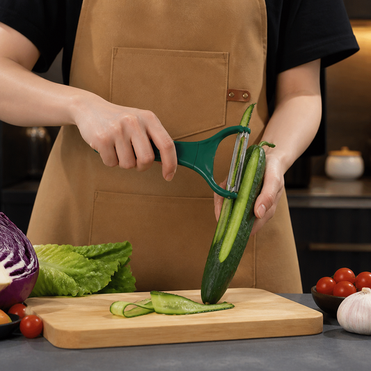 Stainless Steel Wide Vegetable Peeler & Slicer