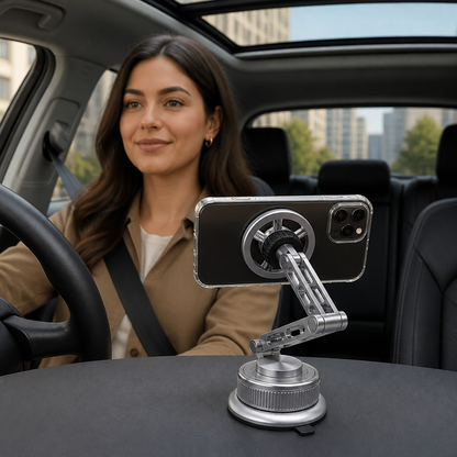 Ultra-Strong Suction Durable Full-Metal Magnetic Car Phone Mount