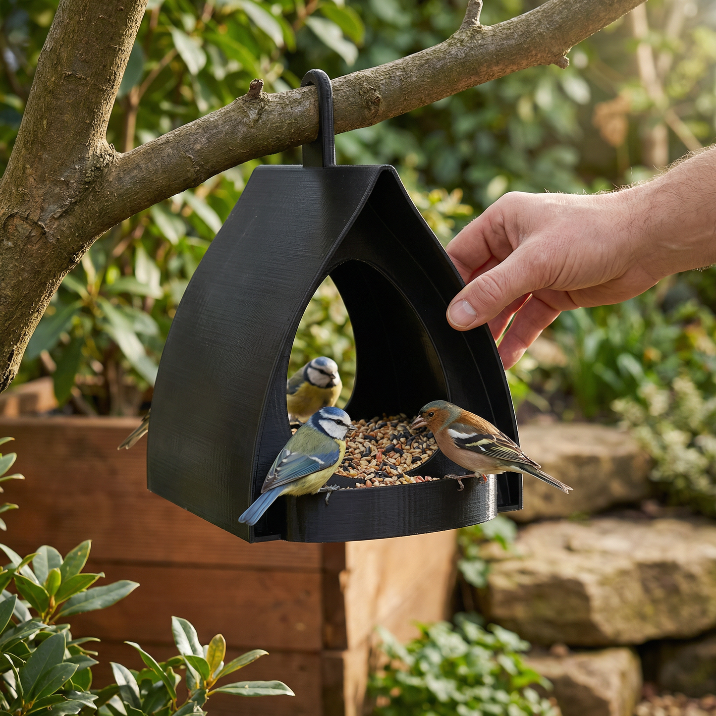 Hanging Bird Feeder – Large Capacity for Garden & Balcony