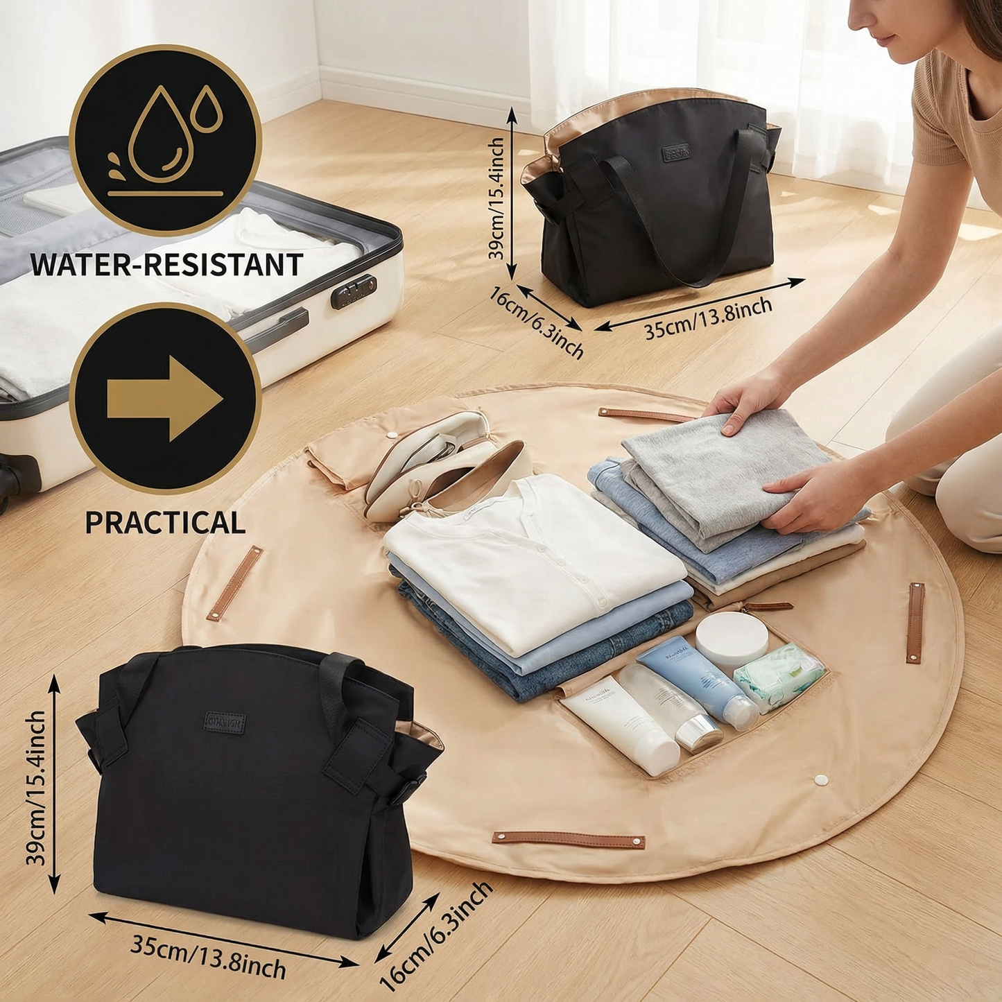 Large Foldable Organizer Bag – Practical, Water-Resistant & Versatile