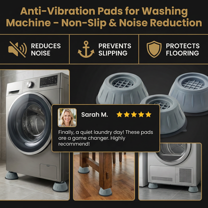 Anti-Vibration Pads for Washing Machine – Non-Slip & Noise Reduction