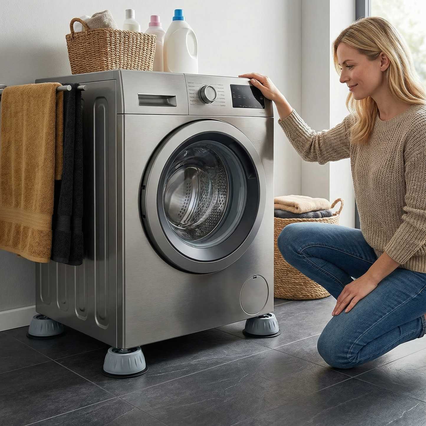 Anti-Vibration Pads for Washing Machine – Non-Slip & Noise Reduction