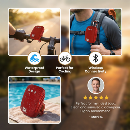 Wireless Bluetooth Speaker – Waterproof & Perfect for Cycling