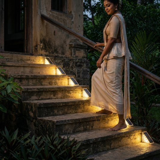 Solar LED Step Lights – IP67 Waterproof Stair & Pathway Lighting