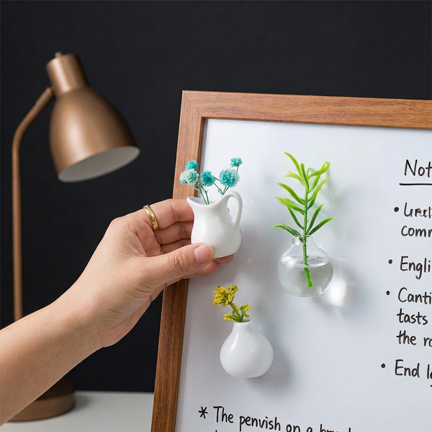 Mini Ceramic Vases with Magnet – Stylish Decoration for Fridge and Home