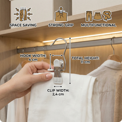 Multifunctional Pants Hangers – Space-Saving Clothing Clips