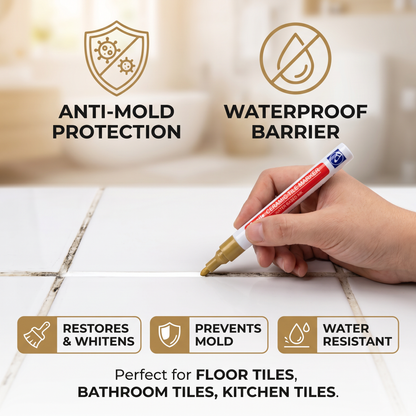 Anti-mold & waterproof grout pen for tiles