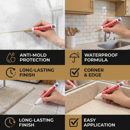Anti-mold & waterproof grout pen for tiles