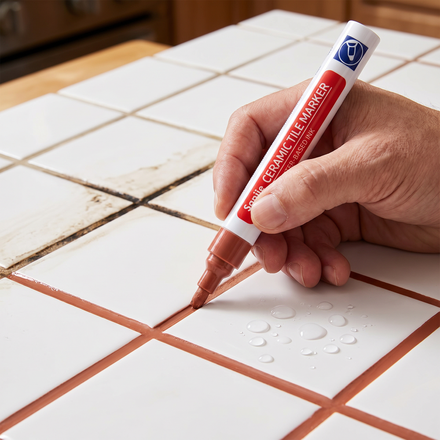 Anti-mold & waterproof grout pen for tiles