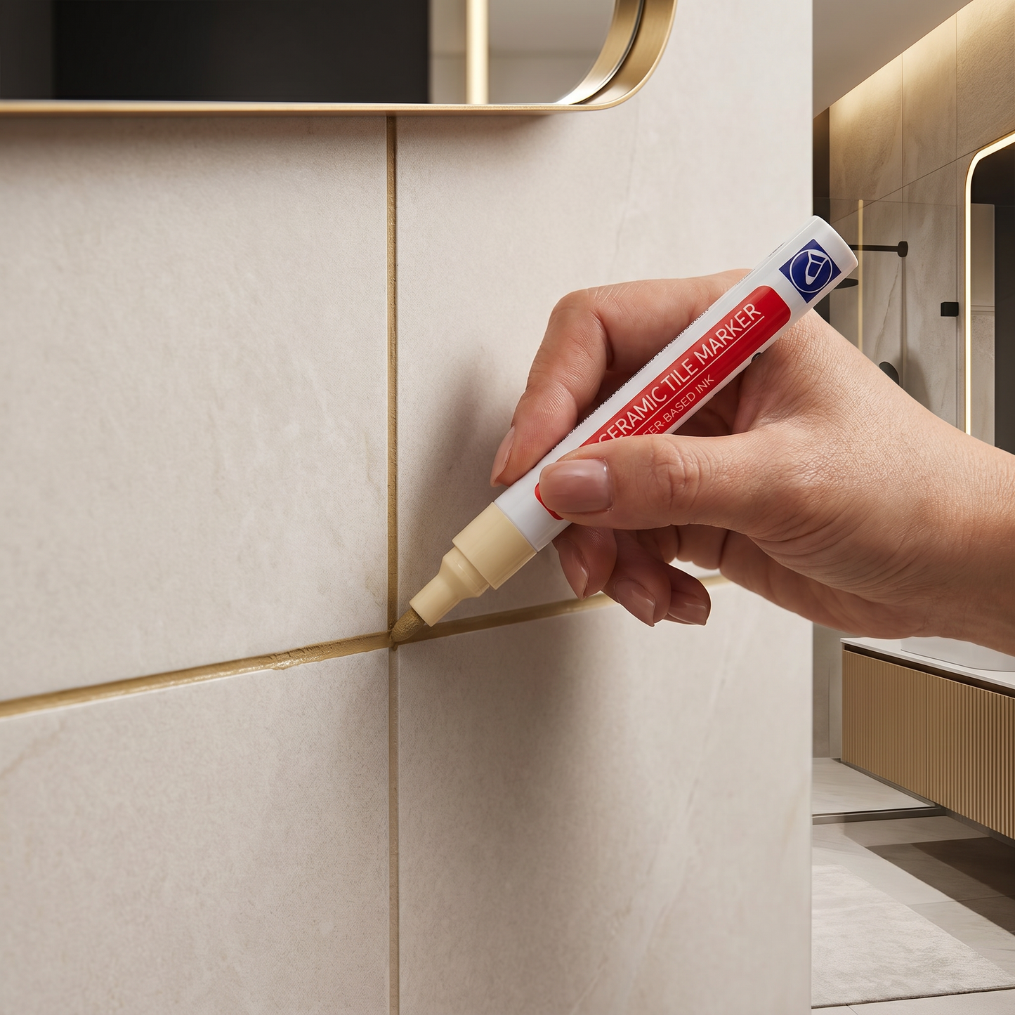 Anti-mold & waterproof grout pen for tiles