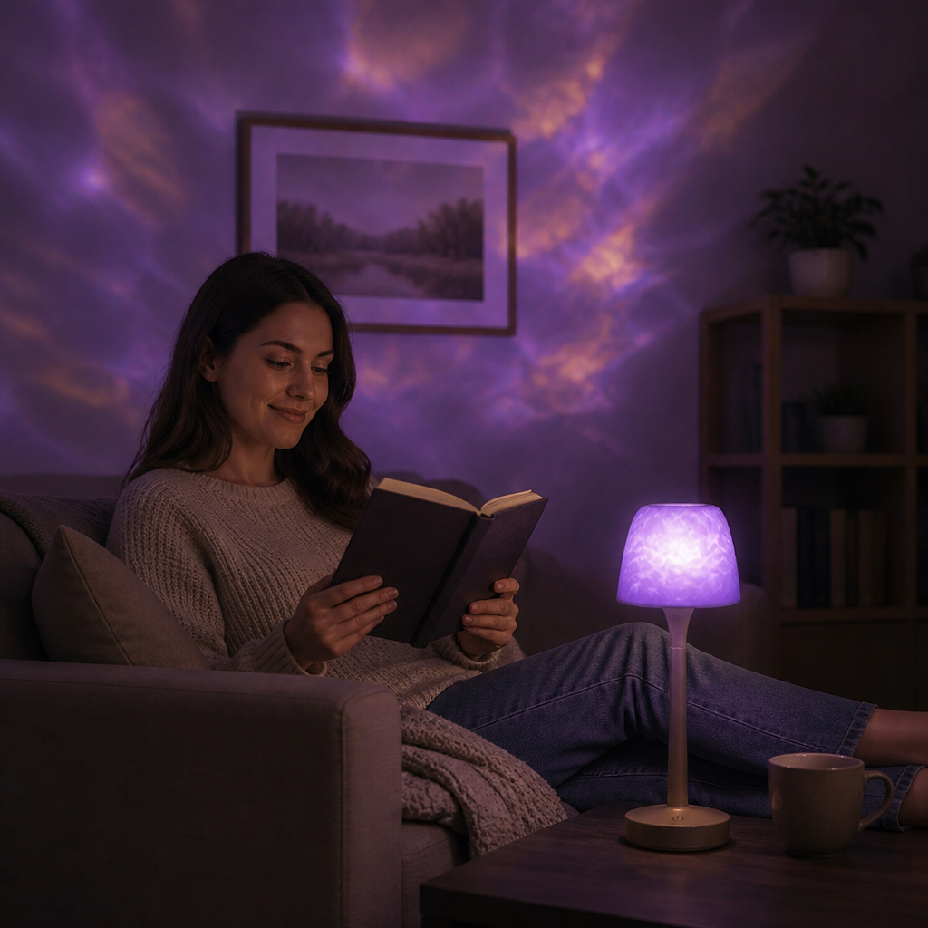 Aurora & Ocean Wave LED Projection Lamp with Touch Control