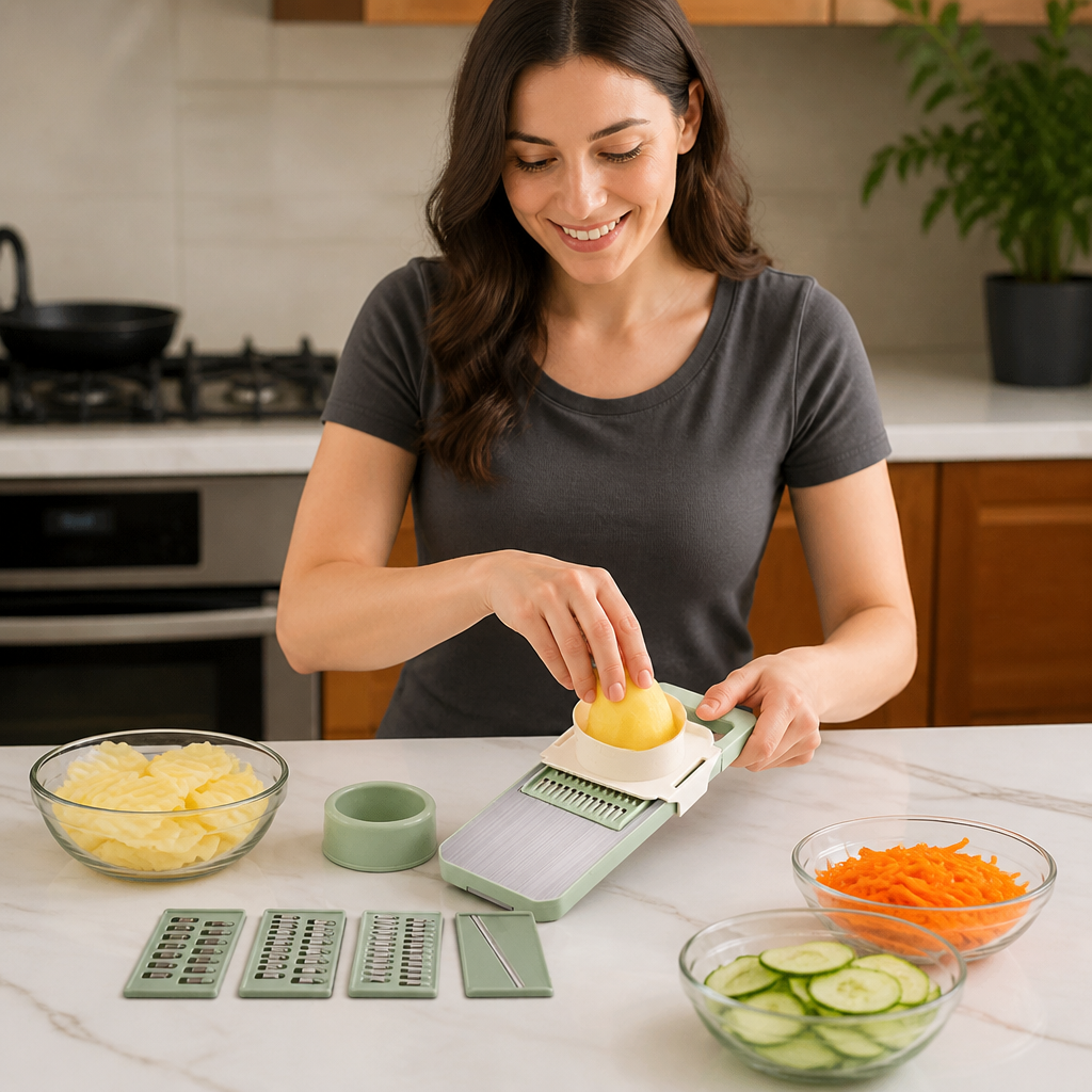 6-in-1 Multifunctional Vegetable Slicer & Grater