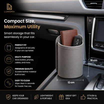 Universal Car Cup Holder & Multi-Purpose Storage Organizer for Bottles and Accessories
