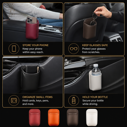 Universal Car Cup Holder & Multi-Purpose Storage Organizer for Bottles and Accessories