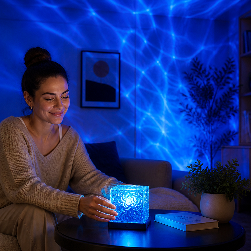 Aurora & Ocean Wave LED Projector Light with 16 Colors & Remote Control