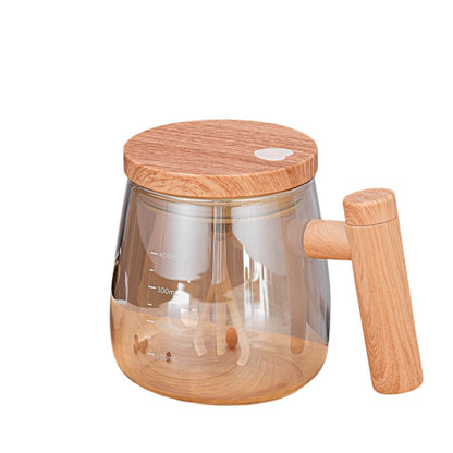 Dual-Purpose Wooden Mixing Cup