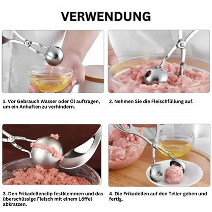 Stainless Steel Meatball Tongs – Perfect Meatball Shaper