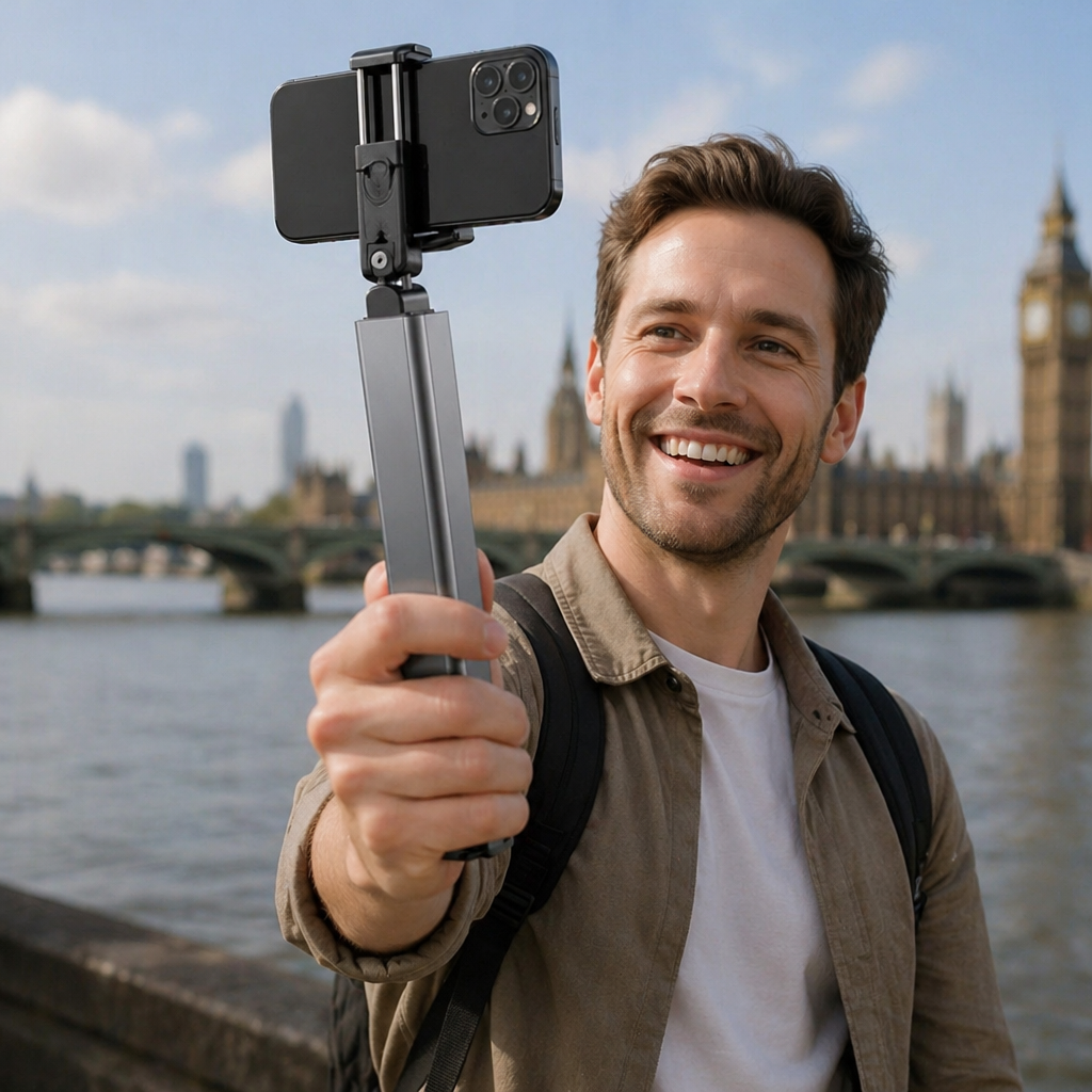 Travel Phone Holder – Foldable and Adjustable Stand for Comfortable Use On the Go