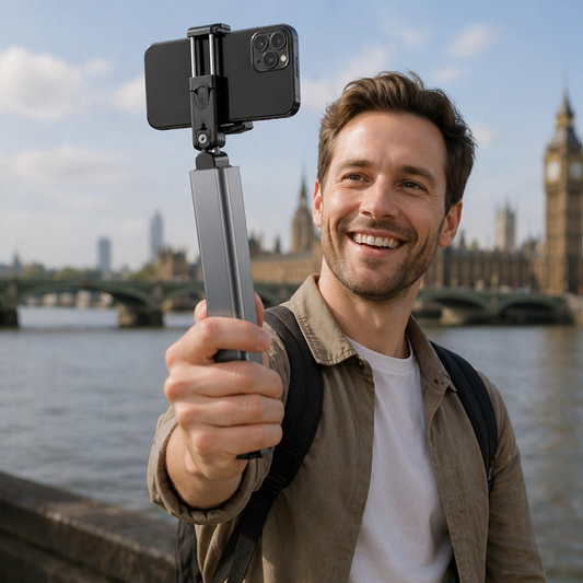 Travel Phone Holder – Foldable and Adjustable Stand for Comfortable Use On the Go