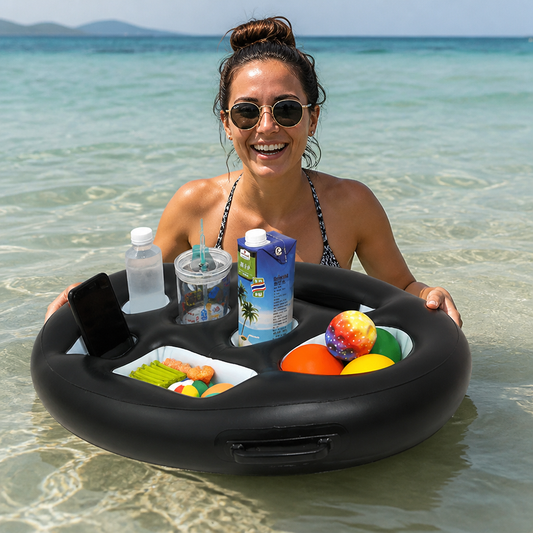 Inflatable Drink Holder – Multifunctional Tray for Drinks & Snacks