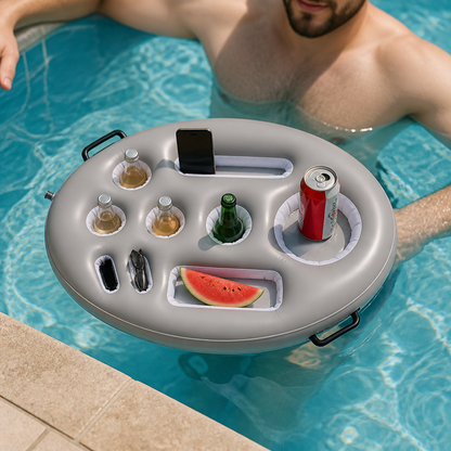 Inflatable Drink Holder – Multifunctional Tray for Drinks & Snacks
