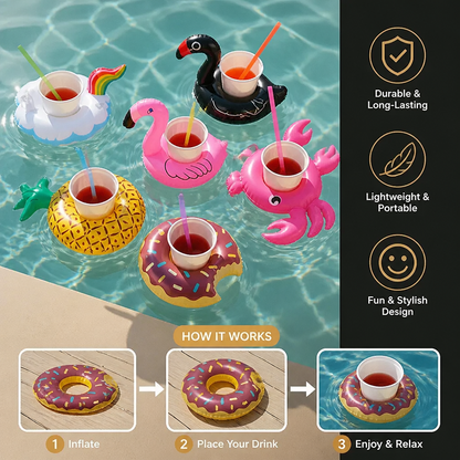 Floating Drink Holders – Practical Coasters for Pool & Beach