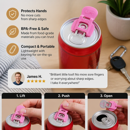 Compact Can Opener – Effortless Opening with Reliable and Dustproof Seal