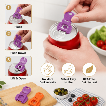 Compact Can Opener – Effortless Opening with Reliable and Dustproof Seal