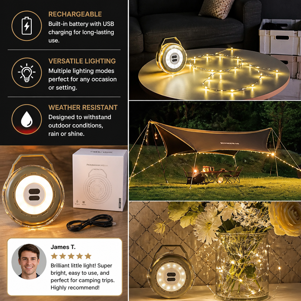 Retractable String Lights