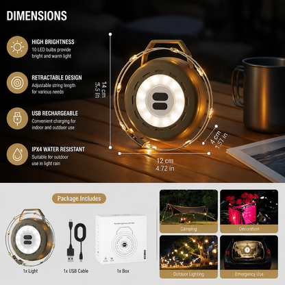 Retractable String Lights