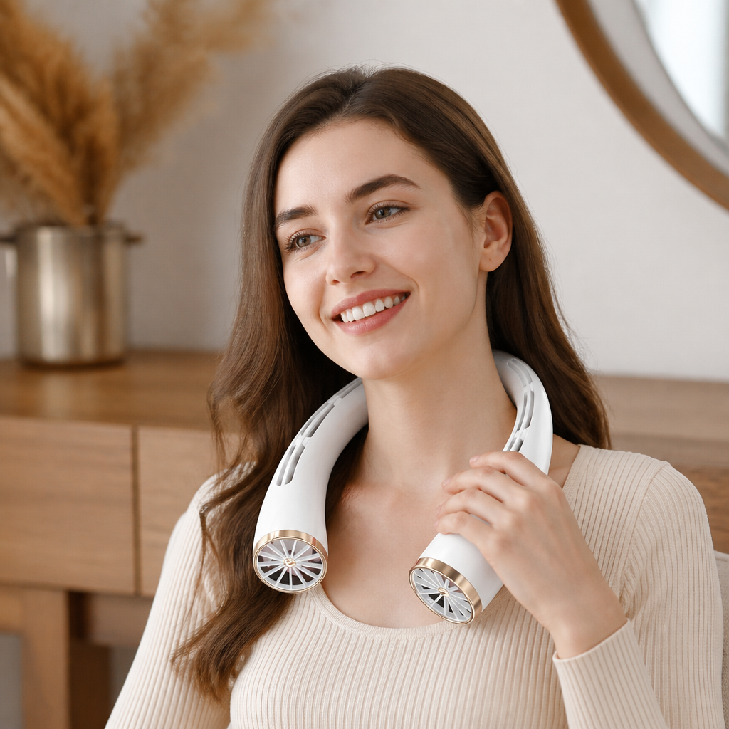 Portable Hands-Free Neck Cooling Fan