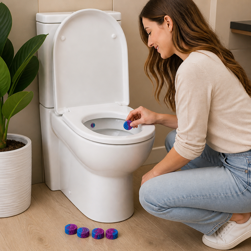Toilet Cleaning Blocks for Limescale, Urine Stains & Odor Removal