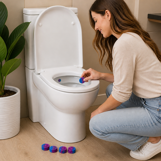 Toilet Cleaning Blocks for Limescale, Urine Stains & Odor Removal