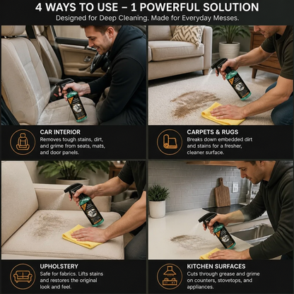 Multi-Purpose Car Cleaning Spray – Heavy-Duty Stain Remover & Ultimate Solution for Deep Cleaning Stubborn Dirt