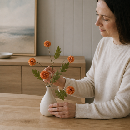 Artificial Mum & Eucalyptus Floral Arrangement