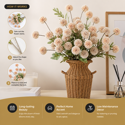 Artificial Mum & Eucalyptus Floral Arrangement