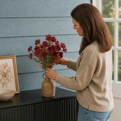 UV-Resistant Artificial Fall Flower Bouquet Set