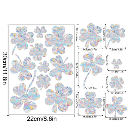 Rainbow Snowflake Window Decals
