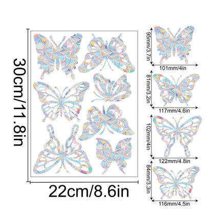 Rainbow Snowflake Window Decals
