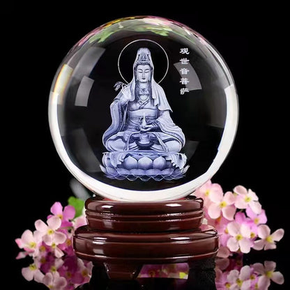 Glowing Moon Crystal Sphere