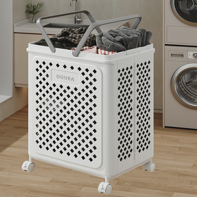 Collapsible Laundry Hamper With Wheels