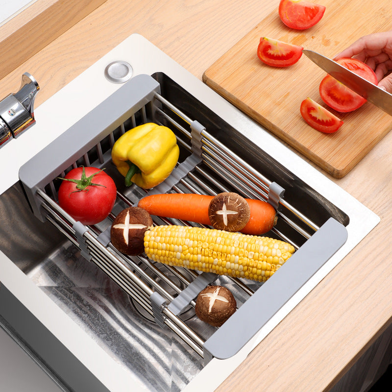 Expandable Over-the-Sink Dish Drying Rack