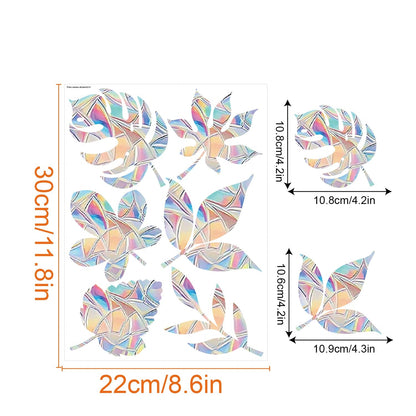 Rainbow Snowflake Window Decals