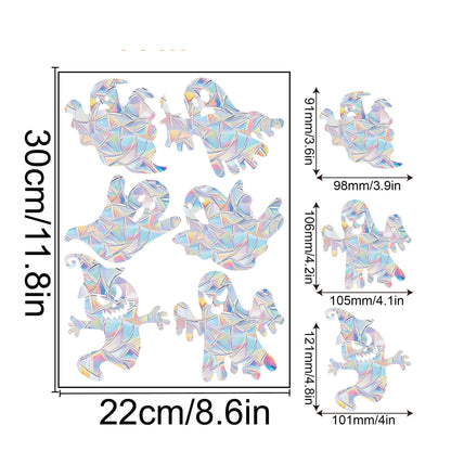 Rainbow Snowflake Window Decals