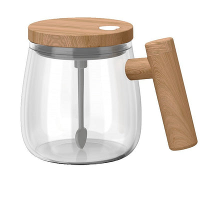 Dual-Purpose Wooden Mixing Cup