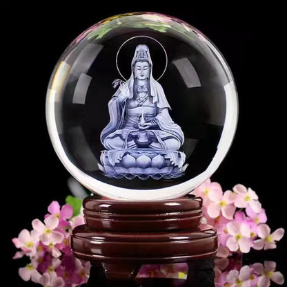 Glowing Moon Crystal Sphere