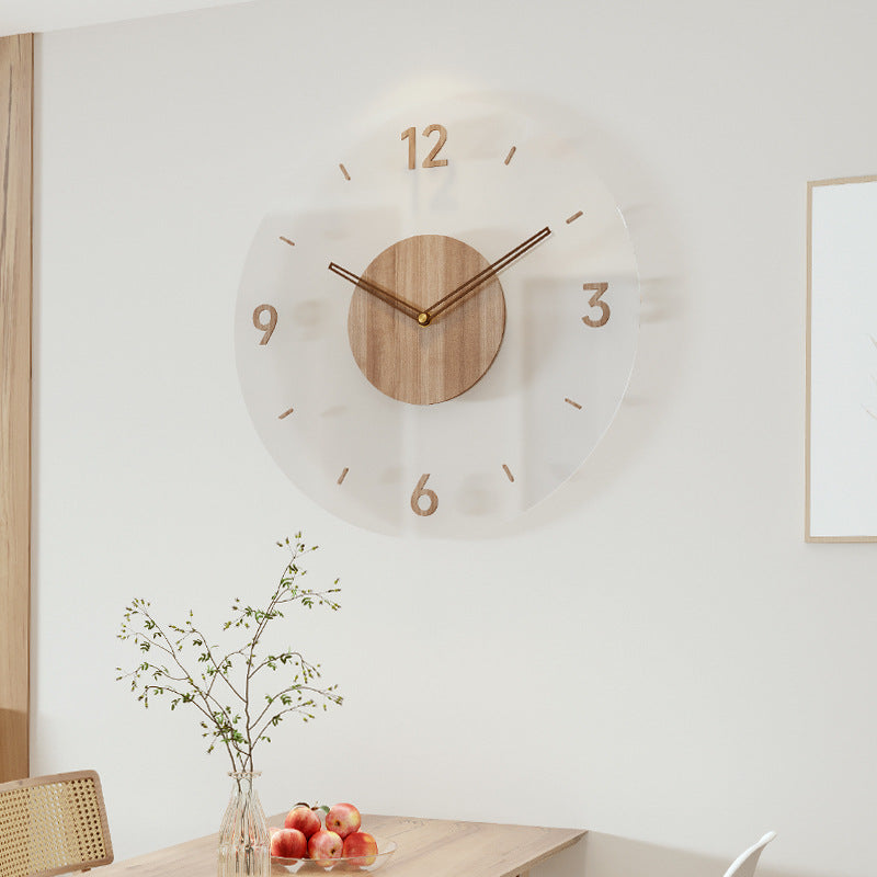 Scandinavian Style Wooden Wall Clock