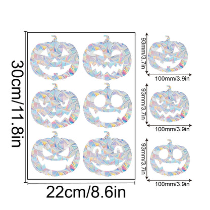 Rainbow Snowflake Window Decals